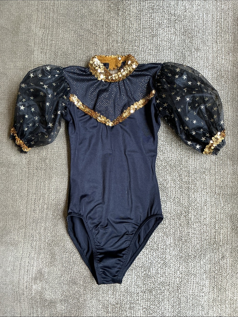 A Wish Come True -Sz S Adult- Black and Gold Star Tutu Costume - Picture 3 of 14